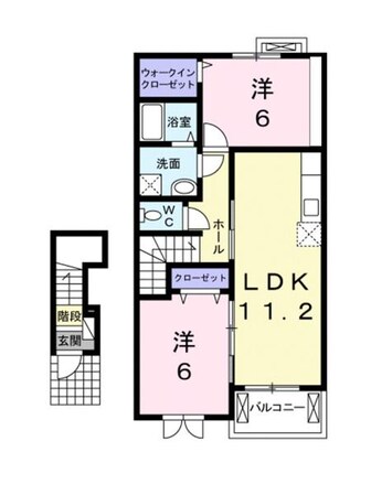 伯耆大山駅 バス3分  佐陀入口下車：停歩6分 2階の物件間取画像